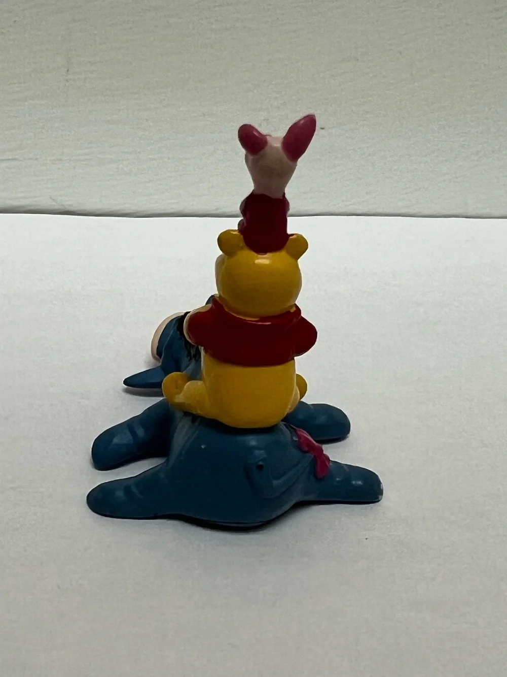 Vintage Disney Winnie the Pooh Eeyore Piglet Figure Cake Topper & Stickers